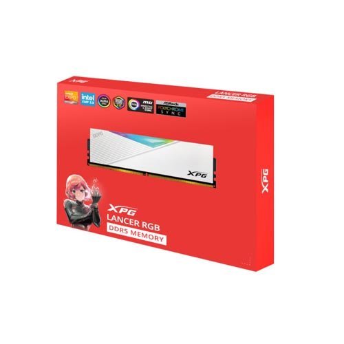 Adata XPG Lancer RGB 32GB (16GBX2) DDR5 6000MHz White Memory AX5U6000C3016G-DCLARWH