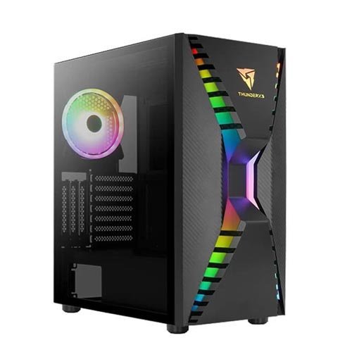 Aerocool Cronus ARGB (E-ATX) Mid Tower Cabinet With Tempered Glass Side Panel & RGB Controller CRONUS-G-BK-V1
