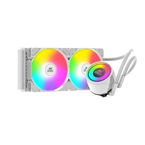 Ant Esports ICE-240 240mm Addressable RGB 2600RPM AIO I CPU Liquid Cooler White AESP0325