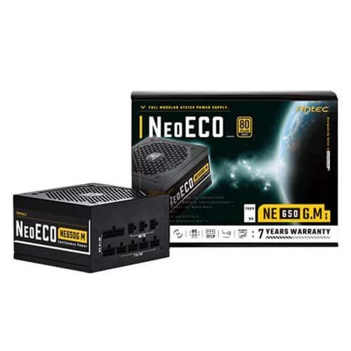 Antec NE650G 650 Watt 80 Plus Gold Power Supply NE650G M