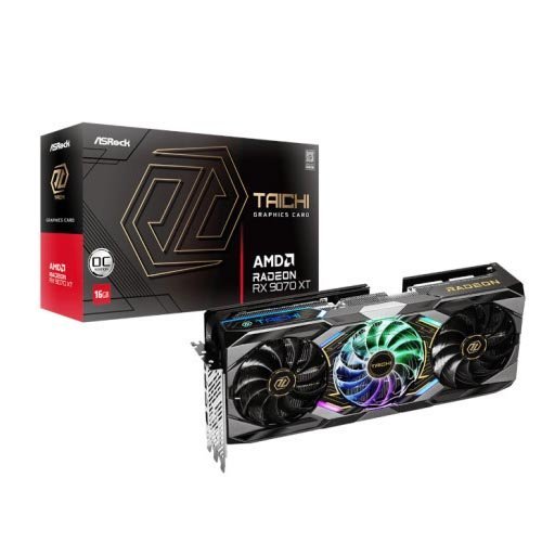 Asrock AMD Radeon RX 9070 XT Taichi 16GB OC Graphic Card RX9070XT TC 16GO