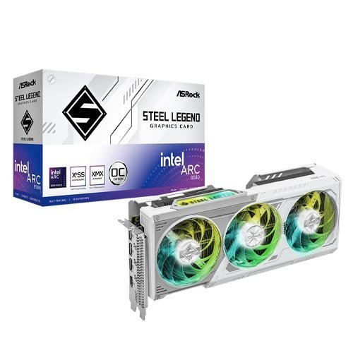 Asrock Intel Arc B580 Steel Legend 12GB OC Graphic Card B580 SL 12GO