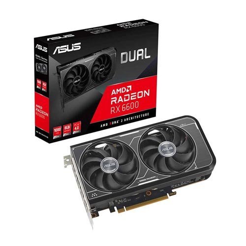 ASUS Dual Radeon RX 6600 8GB GDDR6 Graphic Card DUAL-RX6600-8G-V3