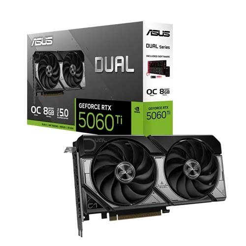 Asus Dual RTX 5060 Ti 8GB GDDR7 OC Edition Graphic Card DUAL-RTX5060TI-O8G
