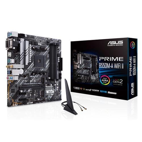 ASUS PRIME B550M-A WIFI II Micro-ATX DDR4 B550 Motherboard