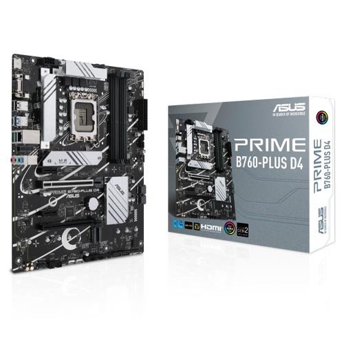 ASUS Prime B760-PLUS D4 Intel B760 LGA 1700 ATX Motherboard
