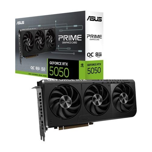 ASUS Prime GeForce RTX 5050 8GB GDDR6 OC Edition Graphics Card PRIME-RTX5050-O8G