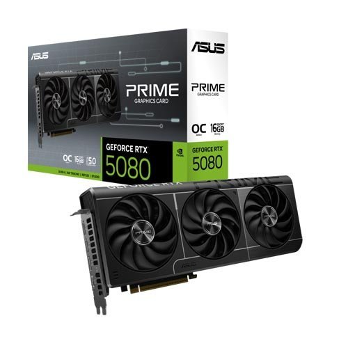 ASUS PRIME GeForce RTX 5080 16GB GDDR7 OC Edition Graphic Card PRIME-RTX5080-O16G