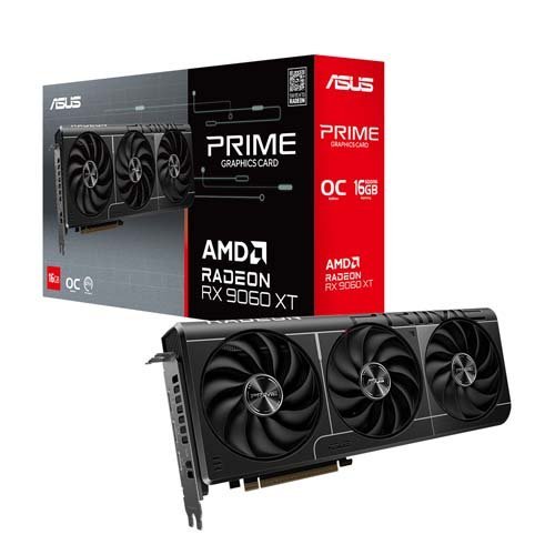ASUS Prime Radeon RX 9060 XT 16GB GDDR6 OC Edition Graphic Card PRIME-RX9060XT-O16G
