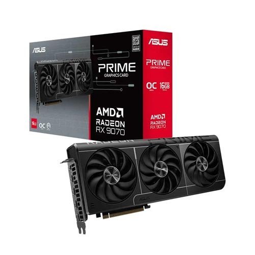 Asus Prime Radeon RX 9070 OC Edition 16GB GDDR6 Graphics Card PRIME-RX9070-O16G