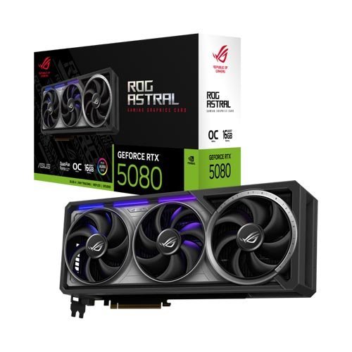 ASUS ROG Astral GeForce RTX 5080 16GB GDDR7 OC Edition Graphic Card ROG-ASTRAL-RTX5080-O16G-GAMING