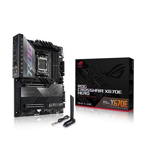 ASUS ROG Crosshair X670E Hero AMD Ryzen X670 AM5 ATX motherboard