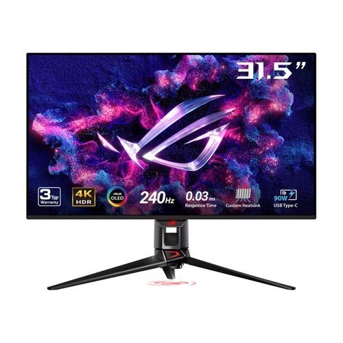 ASUS ROG Swift 31.5″ OLED 4K HDR 240 Hz Gaming Monitor PG32UCDM