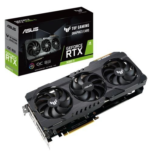 ASUS TUF Gaming GeForce RTX 3060 Ti OC Edition Graphic Card TUF-RTX3060TI-O8G-GAMING