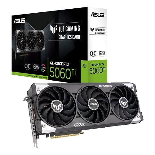 ASUS TUF Gaming GeForce RTX 5060 Ti 16GB GDDR7 OC Edition Graphic Card TUF-RTX5060TI-O16G-GAMING