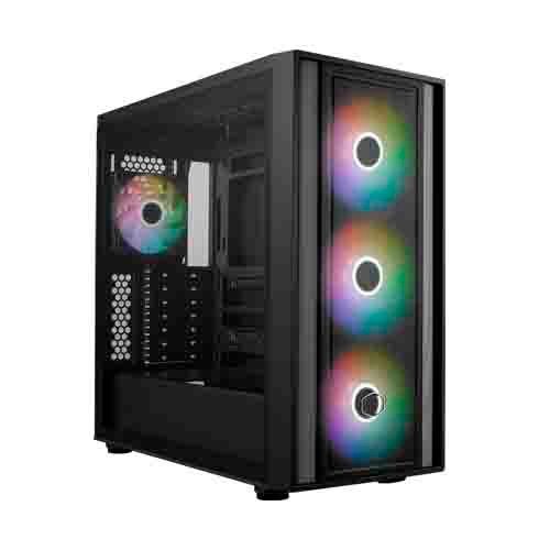 Cooler Master MasterBox 600 ARGB (E-ATX) Mid Tower Cabinet (Black) MB600-KGNN-S00