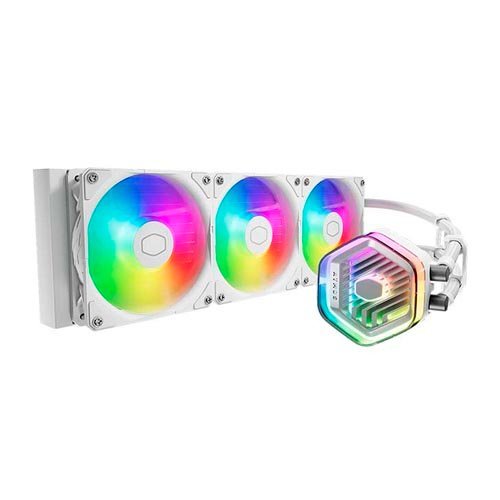 Cooler Master MasterLiquid 360 Atmos ARGB 360mm CPU Liquid Cooler (White) MLX-D36M-A25PZ-RW