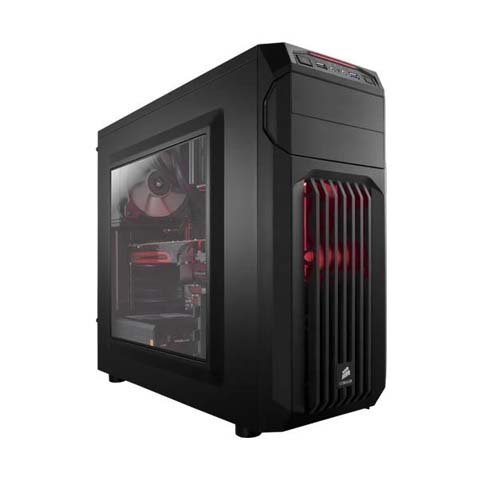 Corsair Carbide Series SPEC 01 Red LED Mid Tower Gaming Cabinet