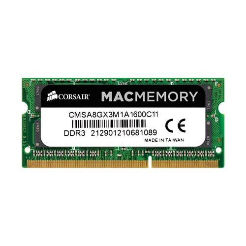Corsair Mac Memory DDR3 8GB Mac SODIMM CMSA8GX3M1A1600C11
