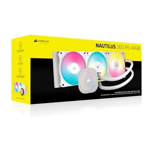 Corsair Nautilus 360 RS ARGB Liquid CPU Cooler White CW-9060095-WW