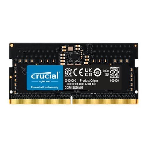 Crucial 8GB (8GBx1) DDR5 4800MHz Laptop Memory CT8G48C40S5