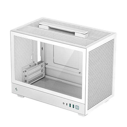 DeepCool CH160 WH (Mini-ITX) Mini Tower Cabinet (White) R-CH160-WHNGI0-G-1