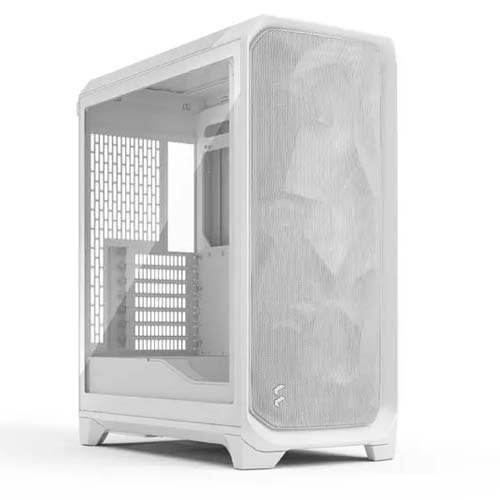Fractal Design Meshify 3 Clear TG Side Panel ATX Mid Tower Cabinet White FD-C-MES3A-04