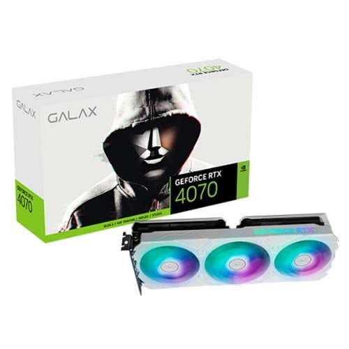 GALAX GeForce RTX 4070 EX Gamer White 12GB GDDR6X Graphic Card 47NOM7MD7KWH