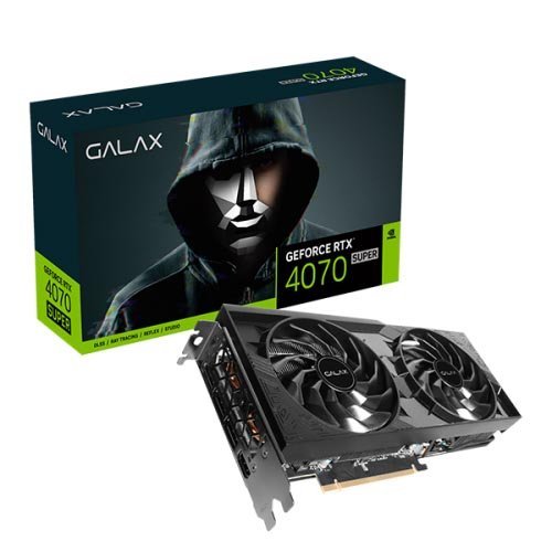 GALAX GeForce RTX 4070 SUPER 1-Click OC 2X 12GB GDDR6X Graphic Card 47SOM7MD9PSU
