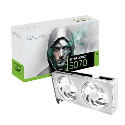 GALAX GeForce RTX 5070 1-Click OC 12GB GDDR7 192-bit White Graphic Card 4895147158624