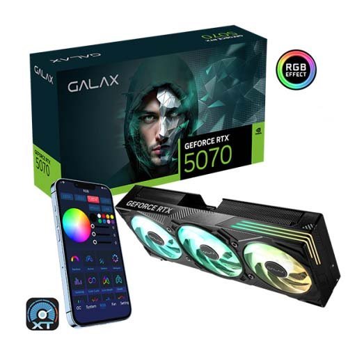 GALAX GeForce RTX 5070 EX Gamer 1-Click OC Graphic Card 57NON7MDBUEX