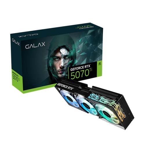 GALAX GeForce RTX 5070 Ti 1-Click OC 16GB GDDR7 RGB Black Graphic Card