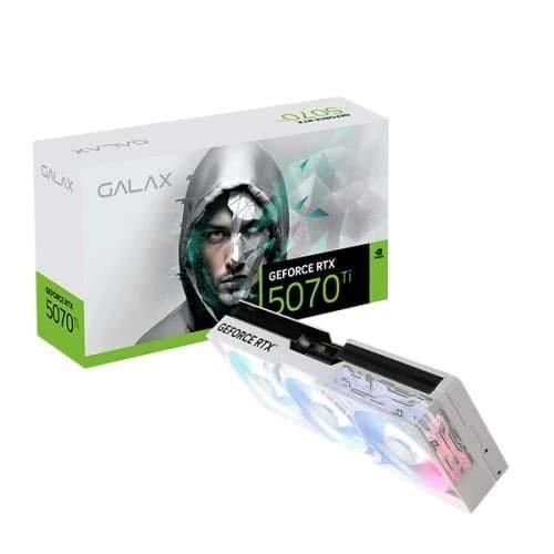 GALAX GeForce RTX 5070 Ti 1-Click OC 16GB GDDR7 RGB White Graphic Card