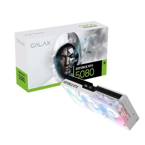 GALAX GeForce RTX 5080 1-Click OC White 16GB GDDR7 Graphic card 58NZN6MDBCWH