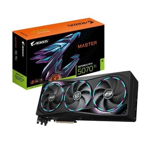 Gigabyte AORUS GeForce RTX 5070 Ti Master 16GB GDDR7 Graphic Card GV-N507TAORUS M-16GD