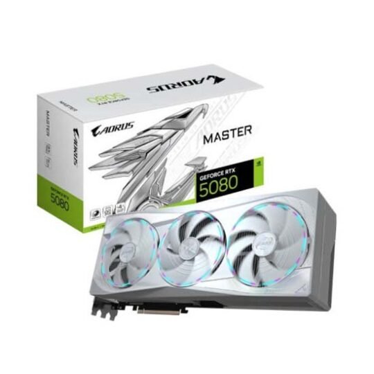 Gigabyte AORUS GeForce RTX 5080 Master ICE 16GB Graphic Card GV-N5080AORUSM ICE-16GD