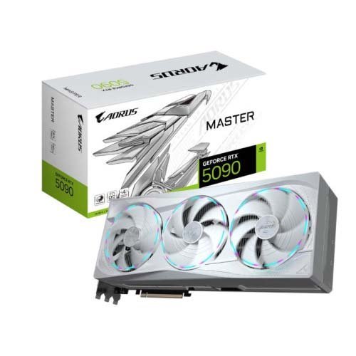 Gigabyte AORUS GeForce RTX 5090 Master Ice 32GB GDDR7 Graphic Card GV-N5090AORUSM ICE-32GD