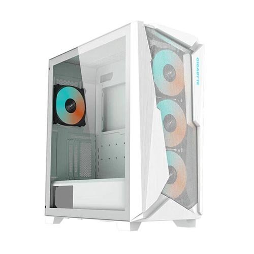 Gigabyte C301 Glass ARGB (E-ATX) Mid Tower Cabinet (White) GB-C301GW
