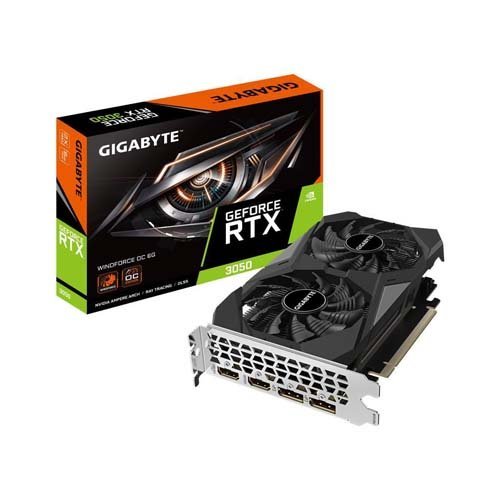 Gigabyte GeForce RTX 3050 WINDFORCE OC 6G 6GB GDDR6 Graphics Card GV-N3050WF2OC-6GD