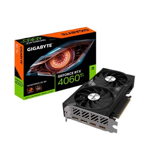Gigabyte GeForce RTX 4060Ti WINDFORCE OC 8G Graphic Card 2X Graphics Card GV-N406TWF2OC-8GD