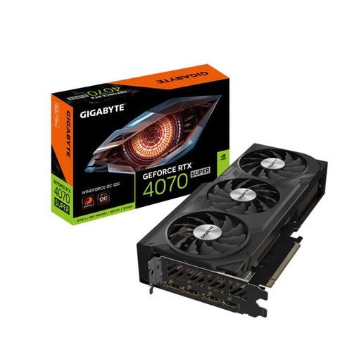 Gigabyte GeForce RTX 4070 Super Windforce OC 12GB Gaming Graphics Card GV-N407SWF3OC-12GD