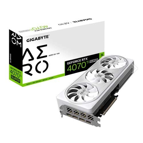 Gigabyte GeForce RTX 4070 Ti Super Aero OC 16GB GDDR6X Graphic Card GV-N407TSAERO OC-16GD