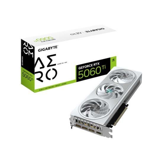 Gigabyte GeForce RTX 5060 Ti Aero OC 16GB GDDR7 Graphic Card GV-N506TAERO OC-16GD