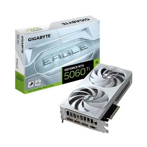 Gigabyte GeForce RTX 5060 Ti Eagle OC ICE 16GB GDDR7 Graphic Card GV-N506TEAGLEOC ICE-16GD