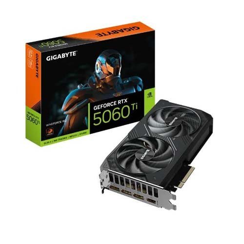Gigabyte GeForce RTX 5060 Ti Windforce 16GB GDDR7 Graphic Card GV-N506TWF2-16GD