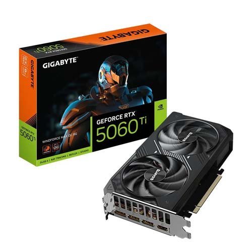 Gigabyte GeForce RTX 5060 Ti WINDFORCE MAX OC 8G Graphics Card GV-N506TWF2MAX OC-8GD