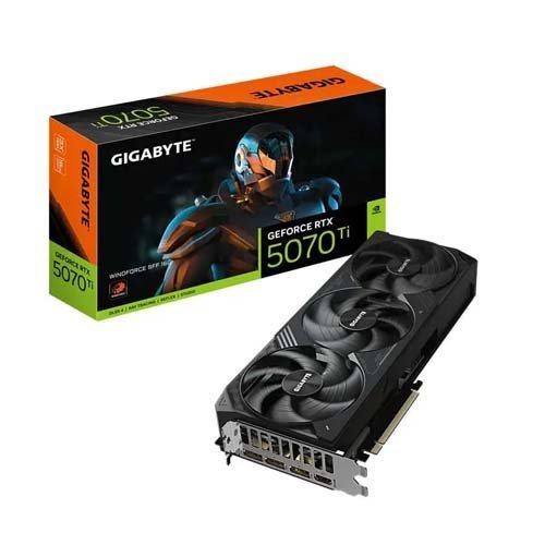 Gigabyte GeForce RTX 5070 Ti Windforce SFF 16GB Graphics Card GV-N507TWF3-16GD