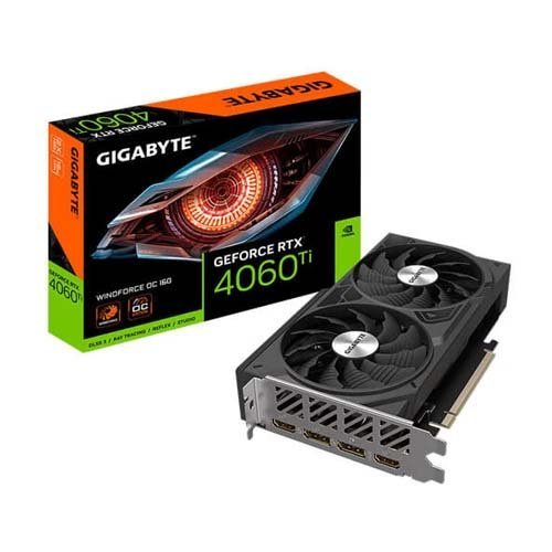Gigabyte RTX 4060 Ti Windforce OC 16GB Graphics Card GV-N406TWF2OC-16GD