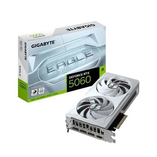 Gigabyte RTX 5060 Eagle OC ICE 8GB GDDR7 Graphics Card GV-N5060EAGLEOC ICE-8GD