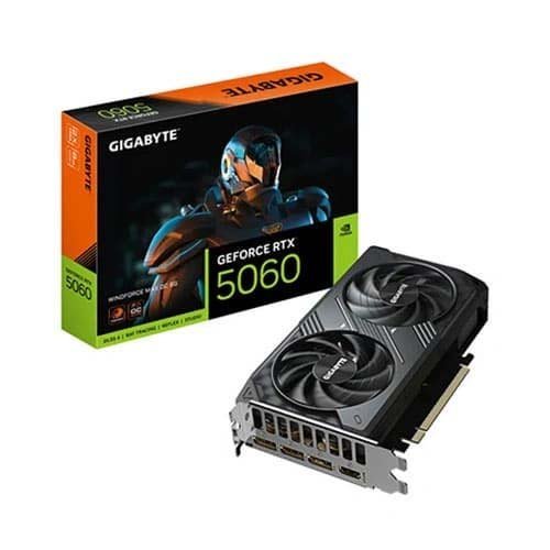 Gigabyte RTX 5060 Windforce MAX OC 8GB GDDR7 Graphics Card GV-N5060WF2MAX OC-8GD